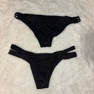 Black Victoria’s Secret swim bottoms